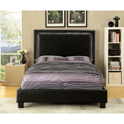 Wade Logan Upholstered Panel Bed