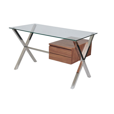 Wade Logan Emiliano 2 Drawer Writing Desk