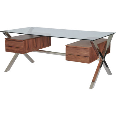 Wade Logan Emiliano 4 Drawer Writing Desk
