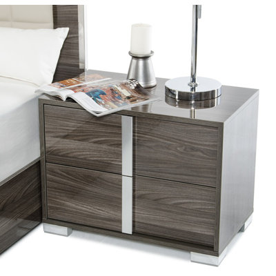 Wade Logan Marley 2 Drawer Nightstand