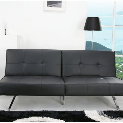 Wade Logan Reily Leatherette Futon Sle..