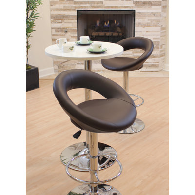 Wade Logan Quinton Adjustable Height Swivel Bar ..
