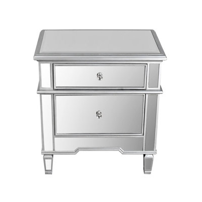 BestMasterFurniture 2 Drawer Nightstand