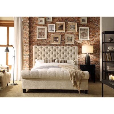 Mulhouse Furniture Calia Queen Upholstered Panel Bed