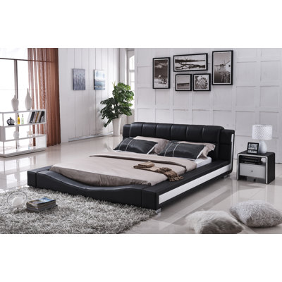 Container Upholstered Platform Bed
