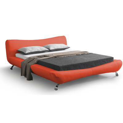 Container Upholstered Platform Bed