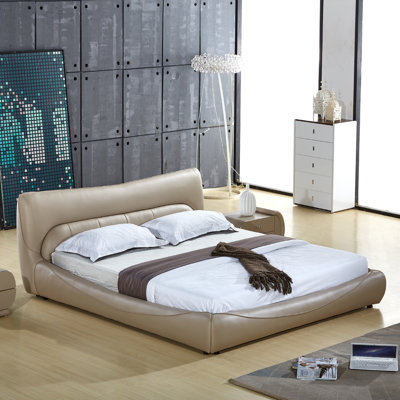 Container Upholstered Platform Bed