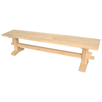 International Concepts Unfinished Wood Trestle E..