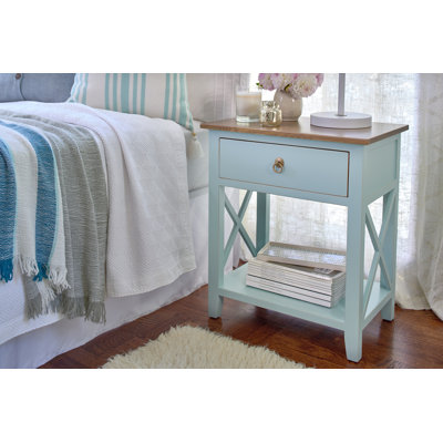 Beachcrest Home Landau 1 Drawer Nightstand
