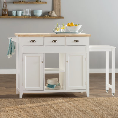Beachcrest Home Ivanhoe Kitchen Cart