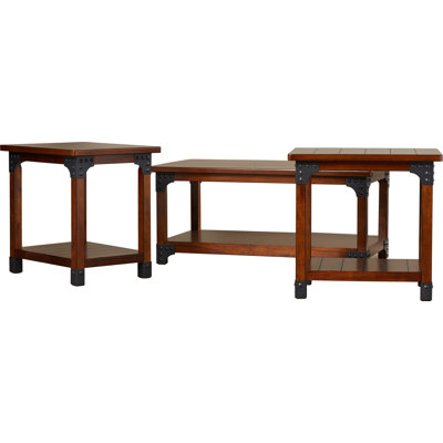 Loon Peak Penrose-Portland 3 Piece Coffee Table Set