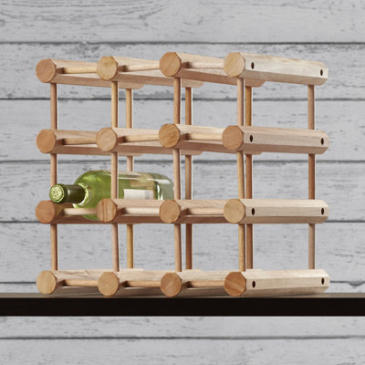 Loon Peak Arvon 12 Bottle Floor Wine Rack