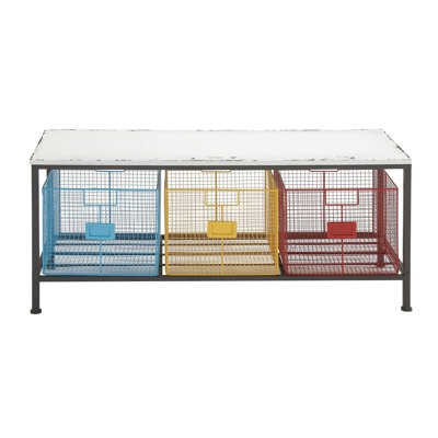 Trent Austin Design Lindsay Metal and Wood Stora..