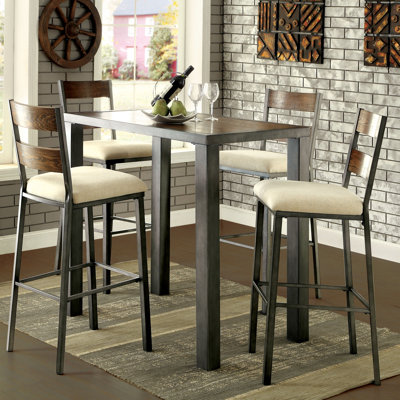 Enitial Lab Alleso 5 Piece Pub Table Set