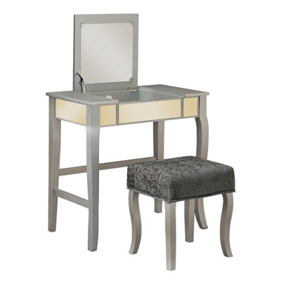 House of Hampton Donald Vanity Set with Mirror