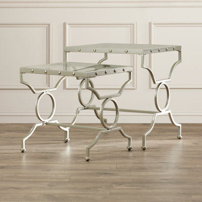 House of Hampton Rhiannon 2 Piece Nesting Tables