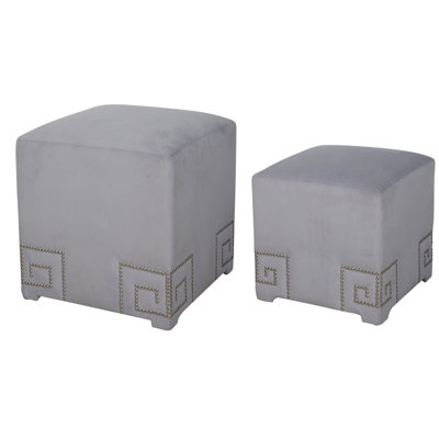 House of Hampton 2 Piece Cube Ottoman ..