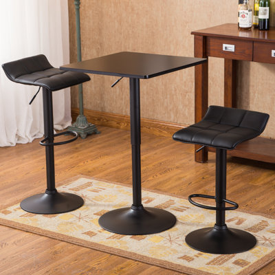 Roundhill Furniture Belham 3 Piece Pub Table Set