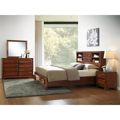 Roundhill Furniture Asger King Platform Customizable Bedroom Set