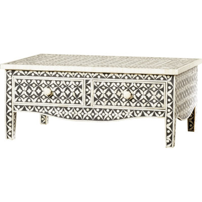Bungalow Rose Khalaf Bone Inlay Coffee Table