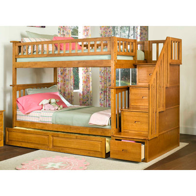 Viv + Rae Nolan Staircase Bunk Bed with Raised P..