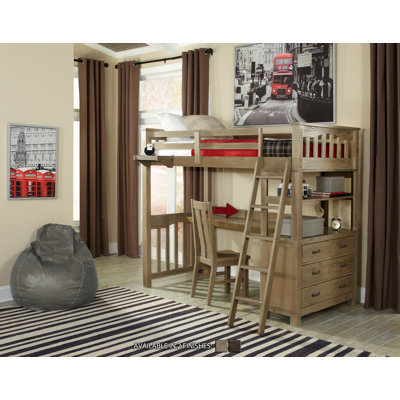 Viv + Rae Wilbur Loft Bed with Desk