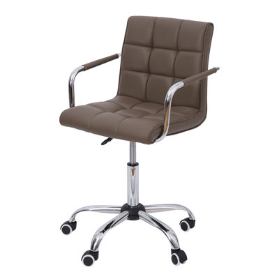 HomCom Mid-Back Leather Task Chair