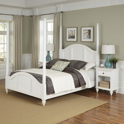 Breakwater Bay Kenduskeag Four Poster 3 Piece Be..