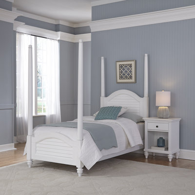 Breakwater Bay Kenduskeag Four Poster 2 Piece Be..