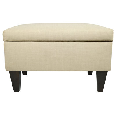 MJL Furniture Brooklyn Upholstered Square Legged Box Storage Ottoman