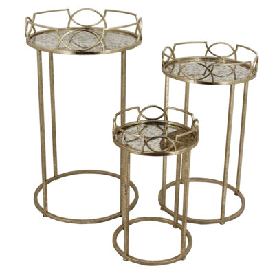 Sagebrook Home 3 Piece Side Table Set
