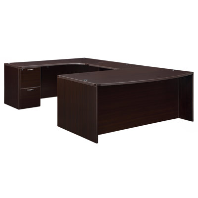 Flexsteel Contract Fairplex Executive Desk with Corner Credenza