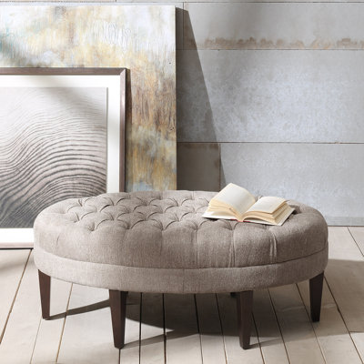 Corrigan Studio Keats Button Tufted Oval Ottoman