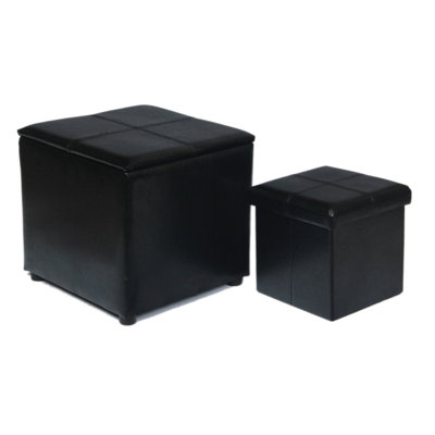 Attraction Design Home 2 Piece Storage Ottoman Set