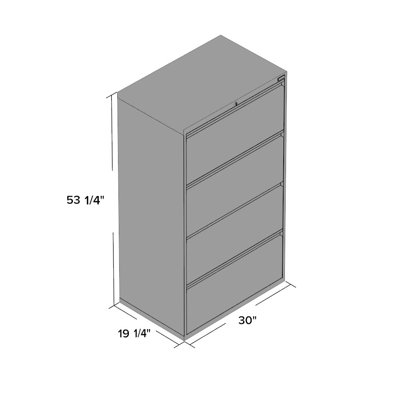 Symple Stuff 4 Drawer Lateral File Cab..