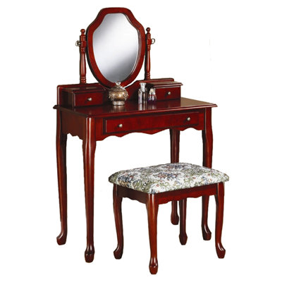 Astoria Grand Craigmillar Vanity Set with Mirror