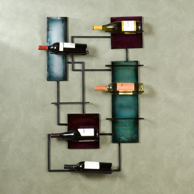 World Menagerie Sequeira 8 Bottle Wall Mounted W..