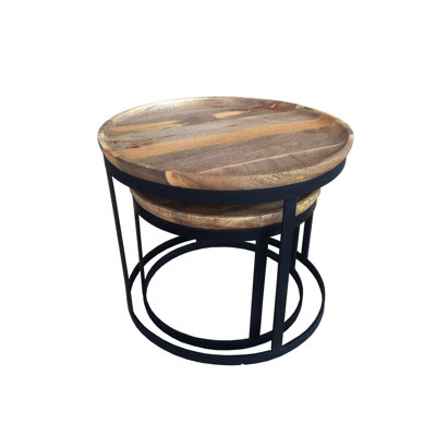 Gild Kota Rosera 2 Piece Nesting Tables