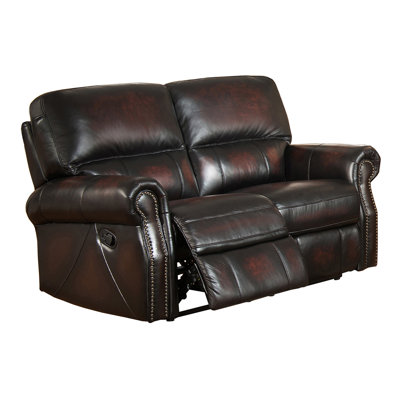 Amax Nevada Leather Loveseat Recliner