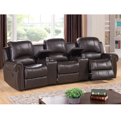 Amax Bloomington Leather Home Theater Recliner