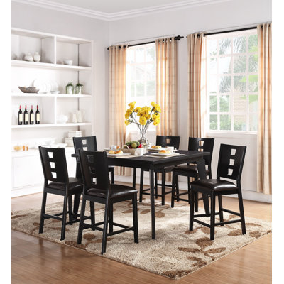 Infini Furnishings 7 Piece Counter Height Dining Set