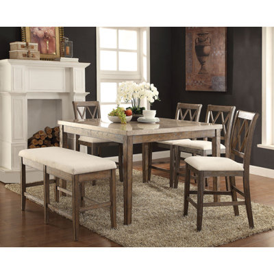 Infini Furnishings 6 Piece Counter Hei..