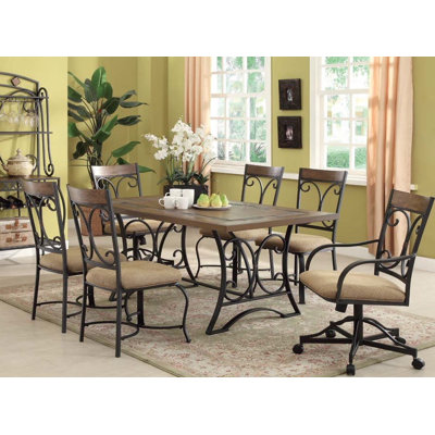 Infini Furnishings 7 Piece Dining Set