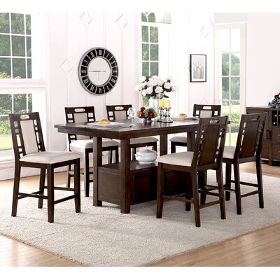 Amable 7 Piece Counter Height Dining Set