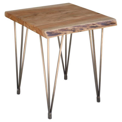 Teva Furniture Wooden Freeform End Table