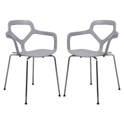 LeisureMod Carney Arm Chair (Set of 2)
