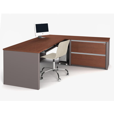 Latitude Run Karla Computer Desk with Pedestal