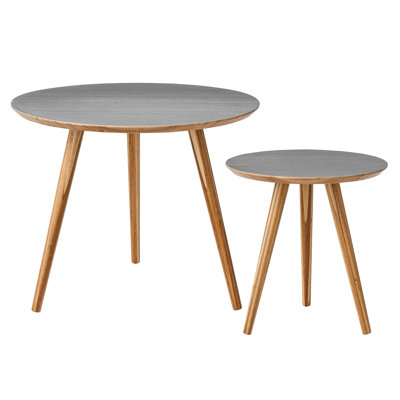 Bloomingville 2 Piece Bamboo End Table..