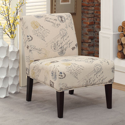A&J Homes Studio Avalon Letter Slipper Chair