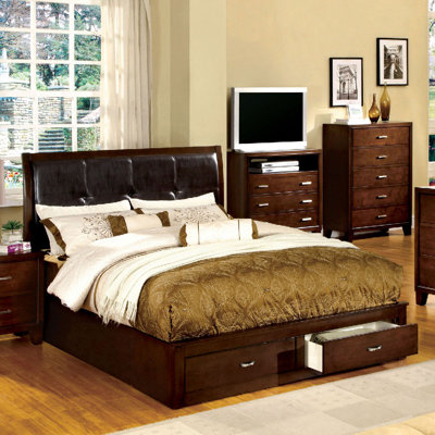 A&J Homes Studio Lucas Upholstered Platform Bed